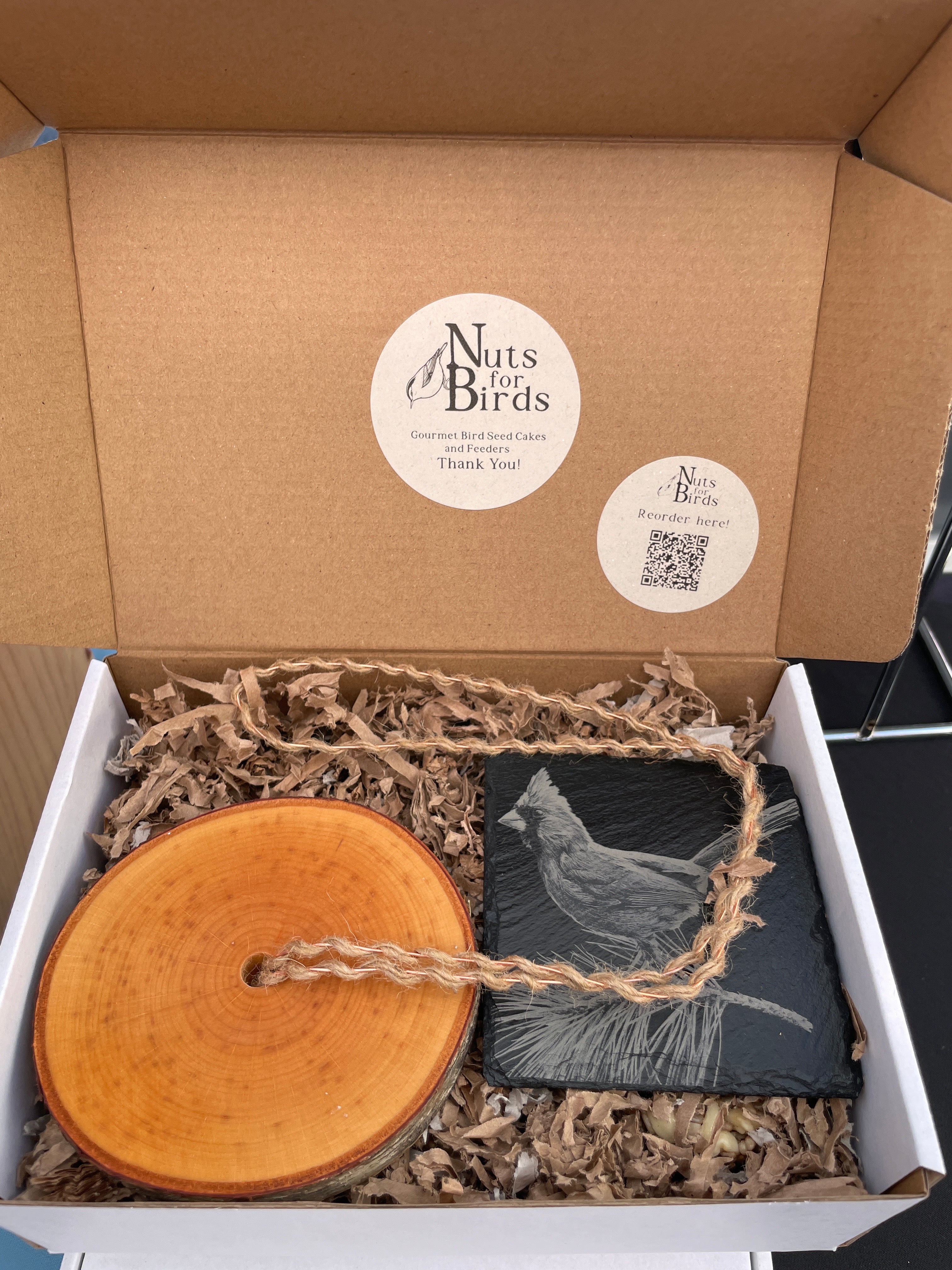 PREORDER Birch Bird Feeder and Coaster Holiday Gift Box